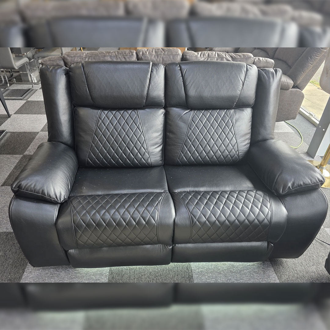 Lisbon Leather Electric Recliner Sofa 3+2 Seater – USB Ports, C-Type Port, LED Lights, Wireless Charging & Cup Holders