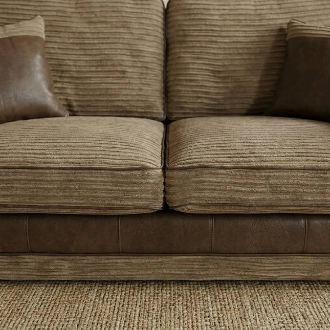 Tango Fabric Sofa Set 3+2 Brown