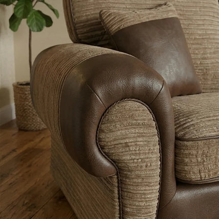 Tango Fabric Sofa Set 3+2 Brown