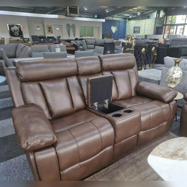 Vancouver Leather Recliner Sofa 3+2 Seater - Envogue Furniture