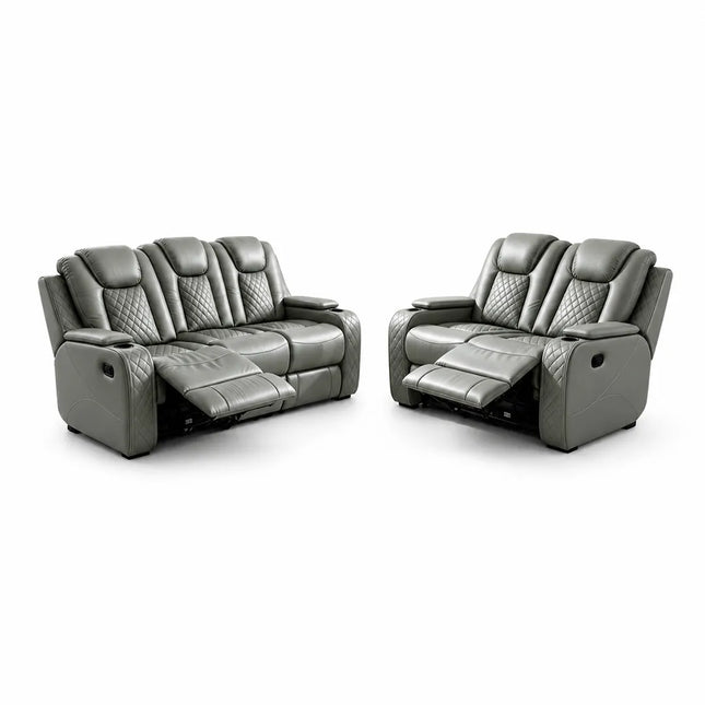 Antalya 3+2 Seater Leather Recliner Sofa