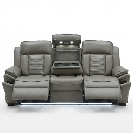 Sevilla Electric Recliners. Black 3 + 2 Sofa Set , USB, LED ...
