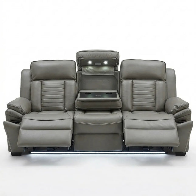 Sevilla Electric Recliners. Black 3 + 2 Sofa Set , USB, LED ...
