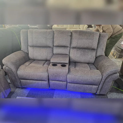 Berlin 2 Seater Fabric Power Recliner Sofa