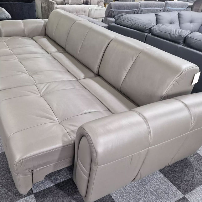 Ishac Leather Sofa Bed
