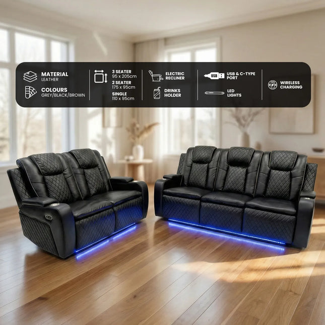 Colorado Electric Recliner Sofa