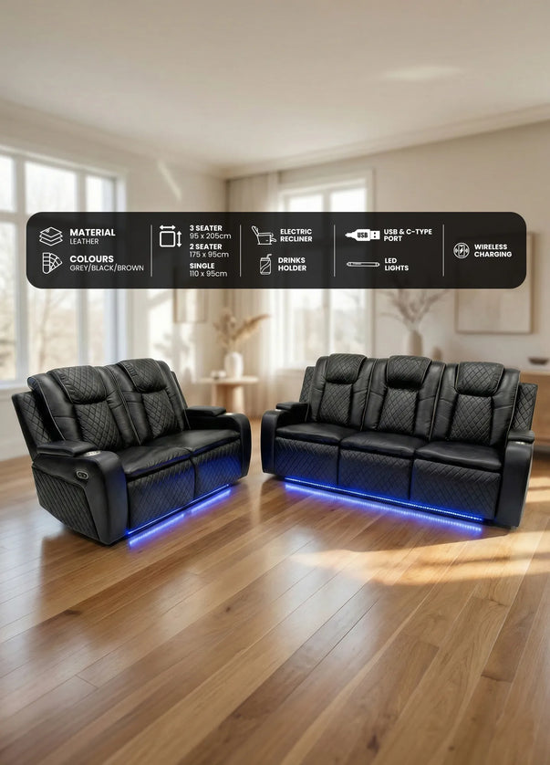 Colorado Electric Recliner Sofa