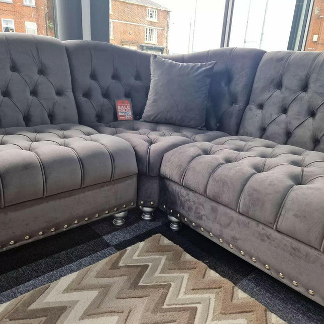 Elegance Chesterfield Corner Sofa - Envogue Furniture