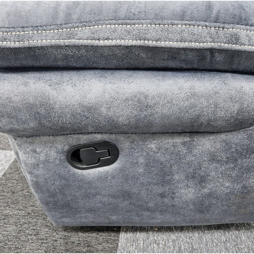 Berlin Fabric Recliner Corner Sofa Grey