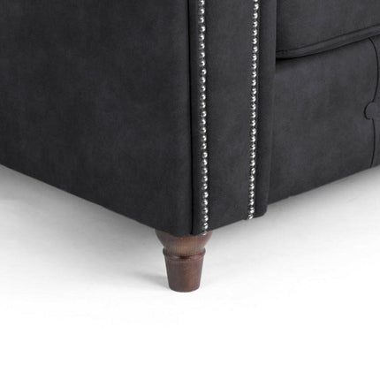 Oakland Leather Armchair , Tan And Black - Envogue Furniture