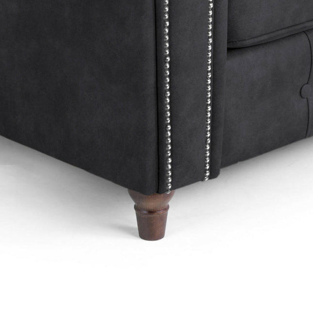 Oakland Leather Armchair , Tan And Black - Envogue Furniture