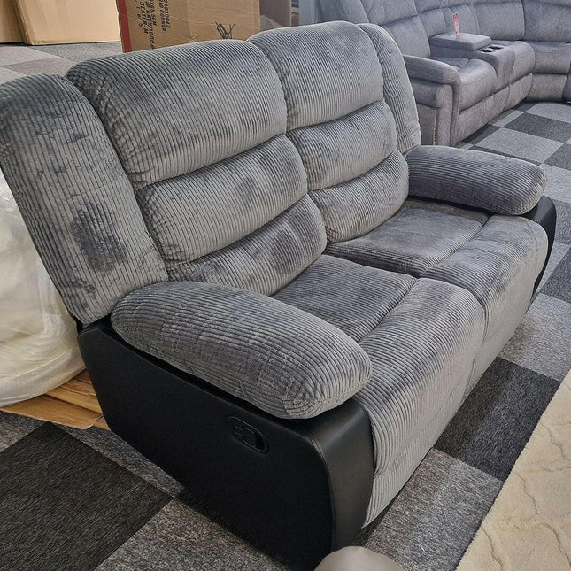 Rio Recliner 3+2 Sofa Set Grey Cord
