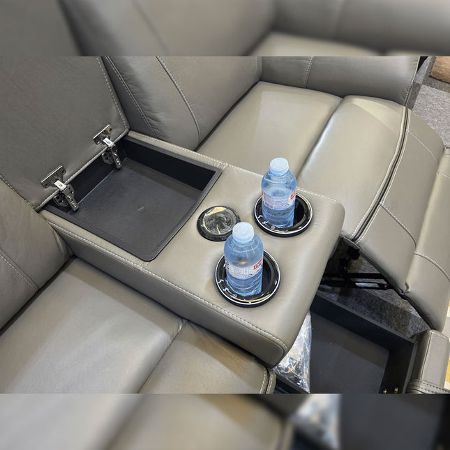 Parada Leather Electric Recliner Sofa 3+2 Seater-Bluetooth/USB/C-Type/Led/Cooling-Heating Cup Holders