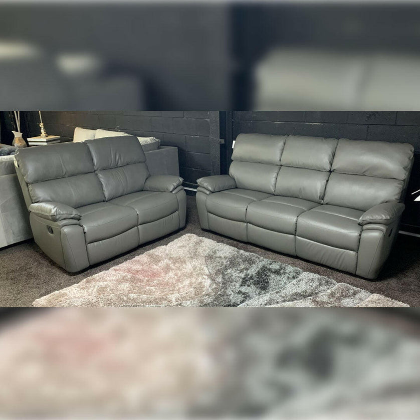 Valencia Entertainment Leather Recliner Sofa 3+2 Seater - Envogue Furniture uk