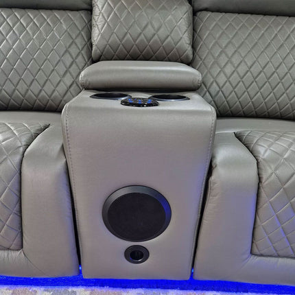 Florida Electric Recliners 3+2 Seater Leather Sofa