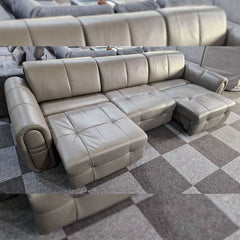 Ishac Leather Sofa Bed