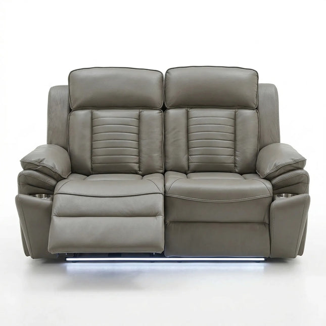Sevilla Electric Recliners. Black 3 + 2 Sofa Set , USB, LED ...
