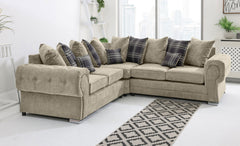 VERONA SCATTER BACK CORNER SOFA BEIGE
