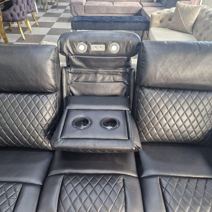 ENV Florida Electric Recliners 3+2 Seater Leather Sofa (Black, Grey, Brown) Blutooth Speakers/LED LIGHTS/WIRELESS CHARGER