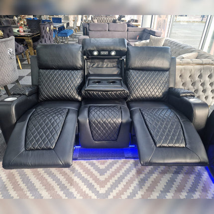 Florida 3+2 Electric Recliner Sofa Set Aire Leather