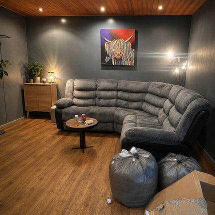 Rio Recliner Sofa Cord Leather