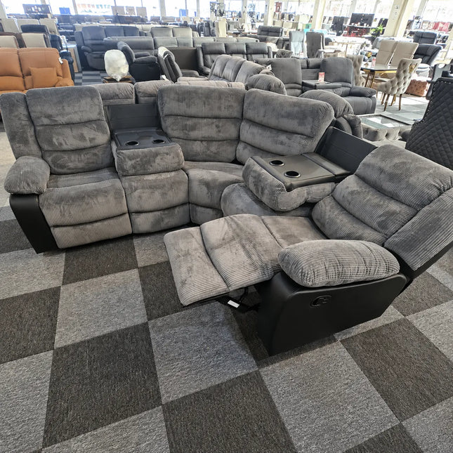 Rio Recliner Sofa Cord Leather