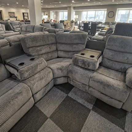 Rio Recliner Sofa Cord Leather