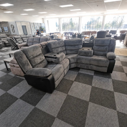 Rio Recliner Sofa Cord Leather