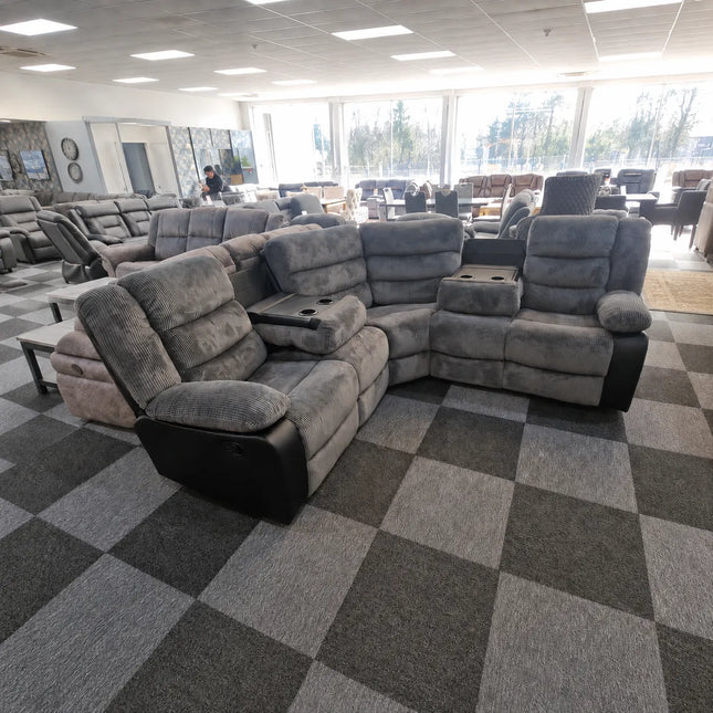 Rio Recliner Sofa Cord Leather