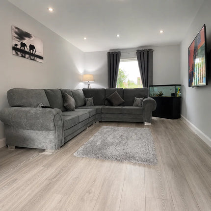 Vegas 6 Seater Corner Sofa Grey