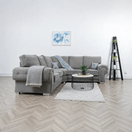 Vegas Modular Corner Sofa Full Back Grey