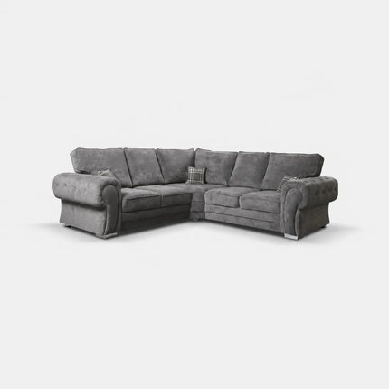 Vegas Modular Corner Sofa Full Back Grey