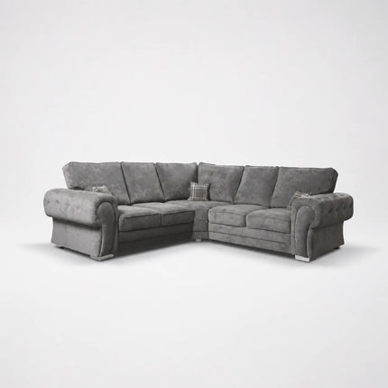 Vegas Modular Corner Sofa Full Back Grey