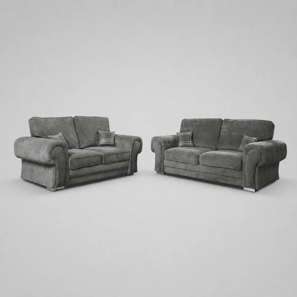 Vegas Sofa Set 3+2 Seater Grey