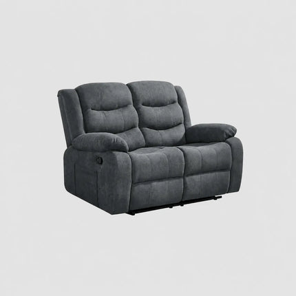 Sorrentino Recliner Sofa Set 3+2 in Grey Chenille Fabric
