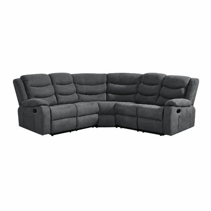 Sorrentino Corner Recliner Sofa in Grey Fabric