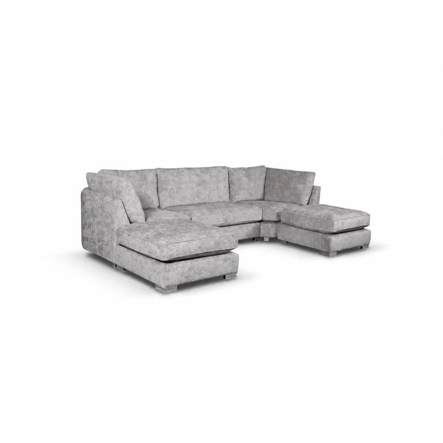 Bishop U-Shaped Sofa Truffle Luxe Chenille
