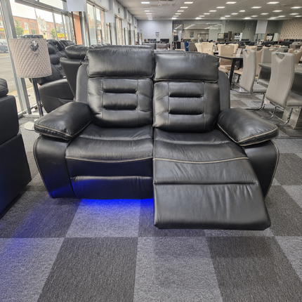 Hafsa Music Electric Recliners. Grey 3 + 2 Sofa Set , USB, LED, Bluetooth. - Buy Online UK