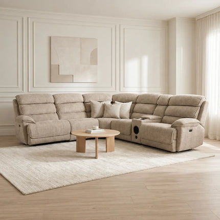 Lakelyn Modular Electric Recliner Corner Sofa