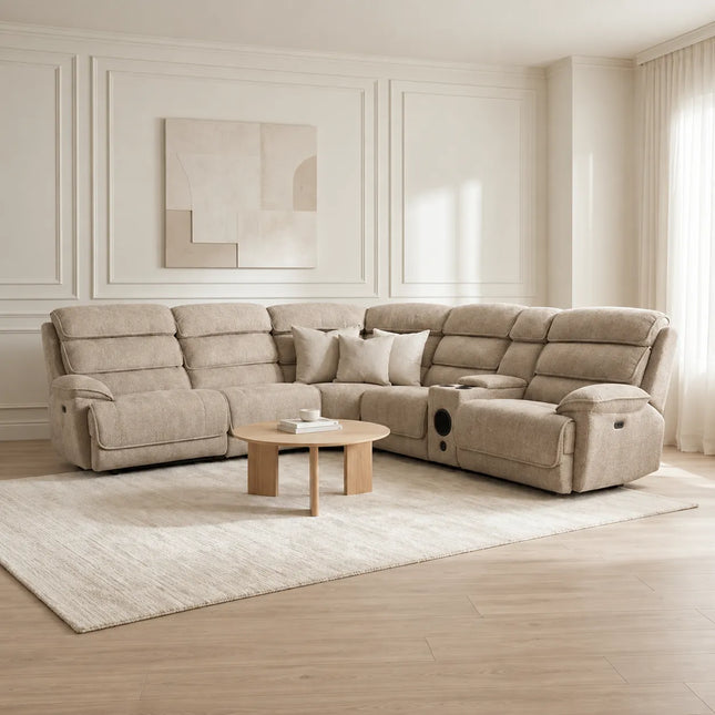 Lakelyn Modular Electric Recliner Corner Sofa
