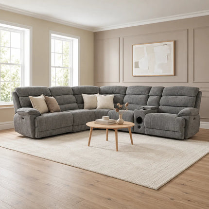 Lakelyn Modular Electric Recliner Corner Sofa