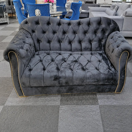 Elegance Chesterfield Sofa 3+2 Black