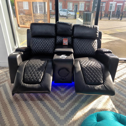 Florida Electric Leather Recliner Sofa Set (3+2 Seater) – Bluetooth Speakers, USB Ports & LED Lights