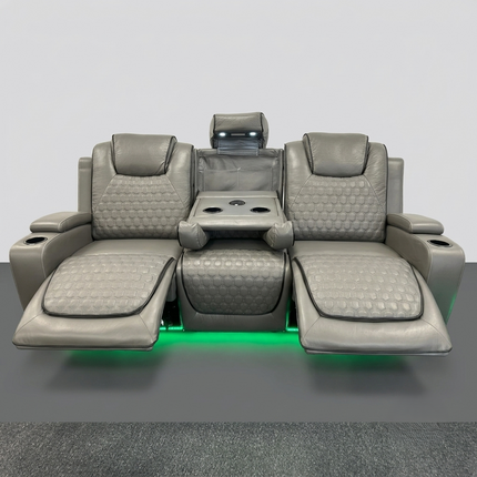 Malaga 3 + 2 (Music) Electrical Recliner Sofa Set (Grey or Black)