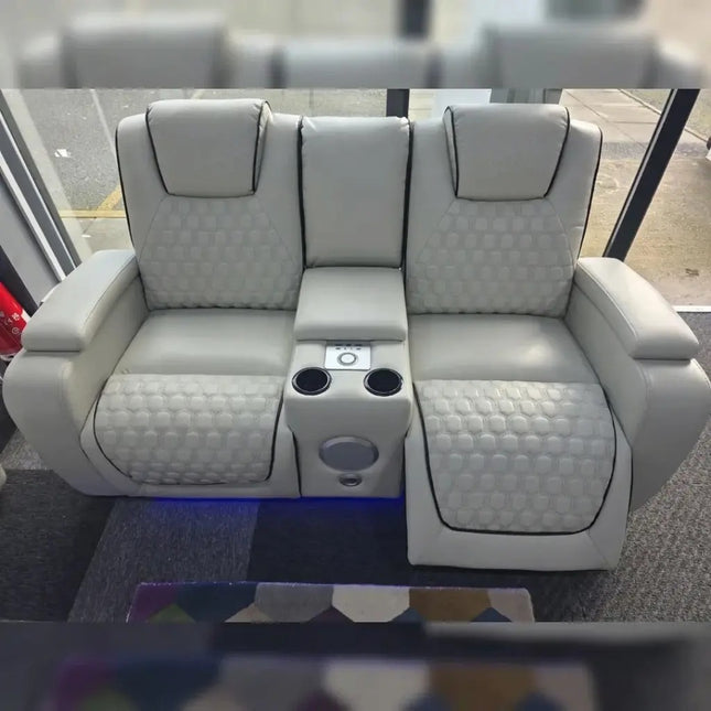 Malaga 3 + 2 (Music) Electrical Recliner Sofa Set ( Ash Grey