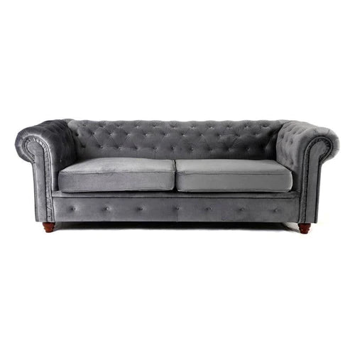 Infinity Chesterfield Sofa Set 3+2 Seater Grey