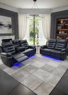 Hafsa Music Leather Electric Recliners 3+2 Seater Sofa (Black, Grey,Brown) Blutooth Speakers/LED LIGHTS/WIRELESS CHARGER