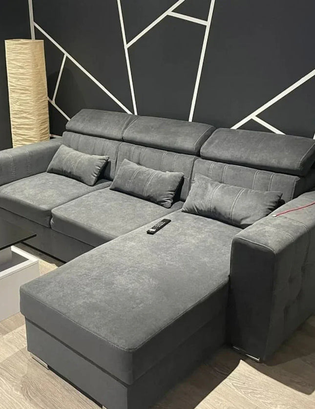 Lucca Corner Sofa Bed with Storage