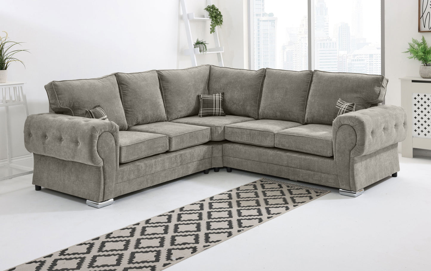VERONA FULL BACK CORNER SOFA SHARK