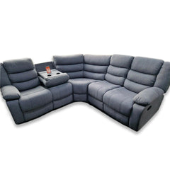 Sorrento Fabric Recliner Corner Sofa Grey